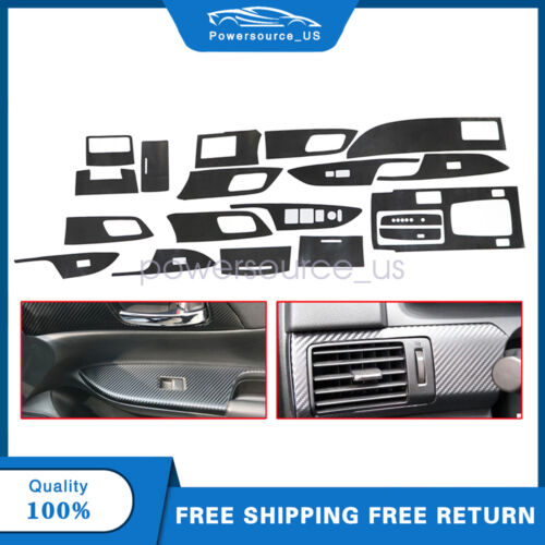 Fits Honda Accord 5D Carbon Fiber Inner Full Decor Cover Trim Stickers 2013-17
