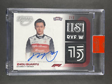 New Listing2022 Topps Dynasty Formula 1 Zhou Guanyu Autograph 2/2 Rookie Card F1 RC Patch