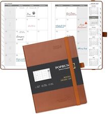 POPRUN Monthly Planner Jul 2023-Dec 2024 (6.5'' x 8.5'') 18-Month Calendar Book