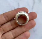 Chunky Large Domed Ring, 925 Sterling Silver Ring, Thick Wide Band, Statement
