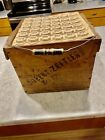 Antique Wooden Egg Crate Farm Primitive Egg Box With Cardboard Separators