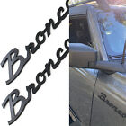 2PCS Side Fender Classic Letter Emblems for Bronco 2021-2023 3D Badge All Black (For: 2021 Ford Bronco Sport Badlands 2.0L)