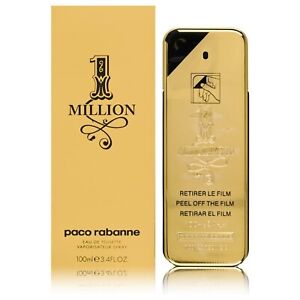 1 Million Cologne by Paco Rabanne Men Perfume Eau De Toilette 3.4 oz EDT Spray
