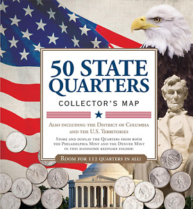 New Listing50 State Quarters Map (Includes Space for the Philadelphia and Denver Mints!)