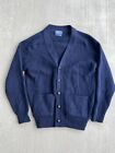 Vintage Pendleton Men's Blue Long Sleeve Button Front Cardigan Sweater Size L