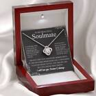 To My Soulmate/Wife Necklace Gift for Valentine Fiancée/Girlfriend Gifts for Her