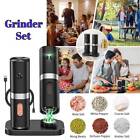 2pc New Electric Salt And Pepper Grinder Set, Rechargeable Salt And Pepper Mill