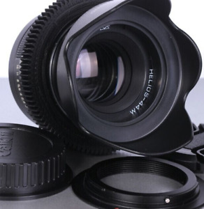 HELIOS 44  2/58mm Anamorphic Bokeh Cine mod  Canon EF mount FROM US