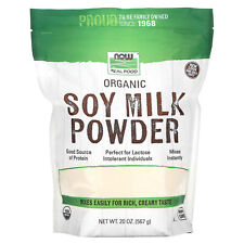 Now Foods Real Food Organic Soy Milk Powder 20 oz 567 g Organic, Vegan,
