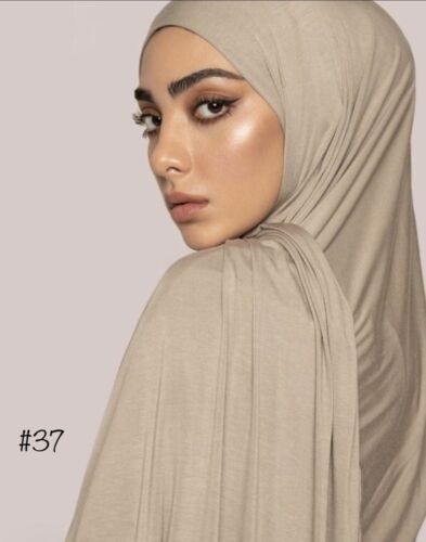 Premium quality cotton jersey hijab scarf shawl wrap headscarf
