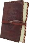 Celtic Infinite Love Brown Leather Blank Journal Diary with Handmade - 6.2 In