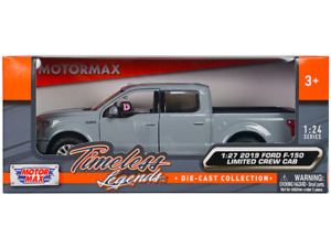 RAM 1500 Laramie Crew Cab Pickup Truck 2019 Motormax 1/27 Gray Diecast Model