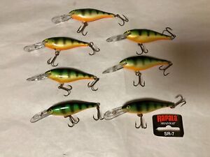Rapala SR-7.  LOT OF  (7) PERCH LURES  No Box Never been fished)