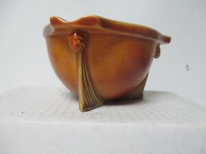 Vintage Roseville Pottery - Unusual Triangle Christmas PINECONE Ashtray
