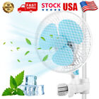 9 Inch Upgraded Clip on Oscillating Fan electric with Adjustable Tilt 2 Speed US