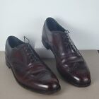 Size 13 D Florsheim Mens Leather Oxford Dress Shoes Dark Brown Brogueing Wingtip