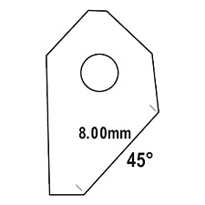 Single 45° angle valve seat cutter insert tip bit ,SERDI ROTTLER SUNNEN KWIK WAY