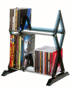 Rack CD DVD Storage Organizer Shelf Tower Cabinet Stand Multimedia Games NEW