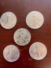 2023 American Silver Eagle Coins-Lot of 5