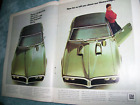 1968 68 Pontiac Firebird H.O. 350 & 400 2-pg magazine color car ad