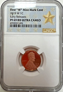 2019 W PROOF LINCOLN CENT - NGC PF 69 RD ULTRA CAMEO - FIRST W MINT MARK PENNY