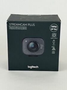 Logitech StreamCam Plus Webcam Graphite 1080p 60fps Glass Full HD Dual Mic USB-C