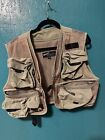 Simms Fishing Vest S/M Outdoor Mesh Pockets Utility Fly Green USA Men Small/Med