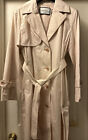 COACH THE TRENCH COAT WITH BELT SILVER PEONY/LIGHT PINK WOMEN’S SZ LRG NEW $698