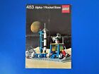 Lego 483 Alpha-1 Rocket Base Instruction Manual ONLY Vintage Classic Space 920