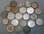 Bulk Silver Foreign Coin Lot 11.3 Troy Oz Lot .10% Silver Assorted Coins As Seen