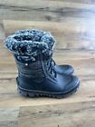 Bogs Women’s Arcata Knit 72404-009 Waterproof Black Fur Winter Boots Size 9