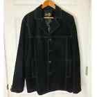 Scully Black Onyx Leather Western Jacket Coat Notch Lapel Men’s Large