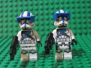 Lot 2 Lego Star Wars Clone Trooper 75345 Heavy Trooper 501st Minifigs HT56