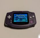 Purple Game Boy Advance GBA Console with iPS Backlight Backlit LCD MOD Console