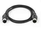 15ft MIDI Cable with 5 Pin DIN Plugs - Black 8534