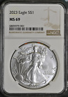 2023 $1 American Silver Eagle NGC MS69 Brown Label