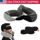 Travel Pillow Memory Foam Neck Support For Flight Comfortable Head Cushion Fit
