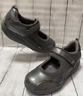 Skechers Shape Ups Women's Size 11 Pewter/ Leather/Gray Suede Mary Jane Sneakers