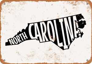 Metal Sign - North Carolina State 6 -- Vintage Look