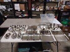 Large Bundle Lot Vollrath stainless steel medical trays kidney