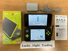 New Nintendo 2DS XL LL Black Lime Console Charger Box Japanese ver [BOX]