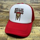 Willie Nelson Mens Trucker Hat Red Snapback Country Outlaw Bluegrass Ball Cap
