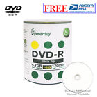 100-Pack Smartbuy Blank DVD-R DVDR 16X 4.7GB White Top Recordable Media Disc