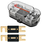 1/0 2 4 8 Gauge Dual ANL Fuse Holder Distribution Block and (2) 250 Amp ANL Fuse