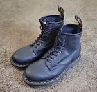 Dr Doc Martens Air Wair Black 11822 Leather Combat Boots Size Women 8 Men 7