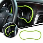 Car Dashboard Instrument Box Cover Trim Accessories For Dodge Charger 15+ Green