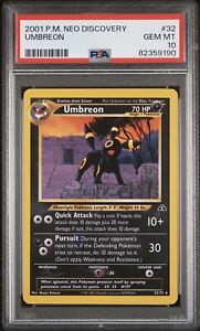 Pokemon - Umbreon 32/75 Rare - Neo Discovery 2001 - PSA 10 Gem Mint