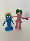 Vintage Lot of 2 Prema Toy Gumby and Friends Figures 2001 Goo and Minga