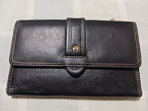 Women's Etienne Aigner Black Leather Wallet