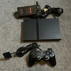 Sony Playstation 2 PS2 Slim Console W/ Original Controller & Cords Tested/Works